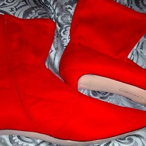 Red Ankle boots